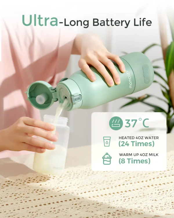 Încalzitor Portabil Super Rapid lapte matern și apă, pentru călătorii - 500 ml Momcozy - imagine 6