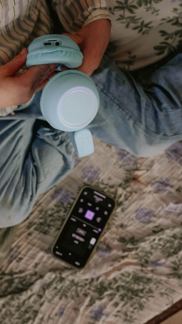Casti Wireless Audio Bluetooth cu Lumini - Kids Blue Lalarma - imagine 4