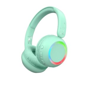 Casti Wireless Audio Bluetooth cu Lumini - Kids Blue Lalarma