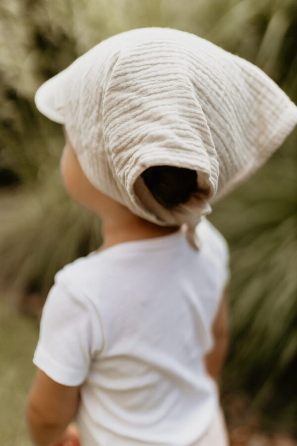 Esarfa Palarie Muselina cu Cozoroc Protectie soare - Ocean Sleepee - imagine 4