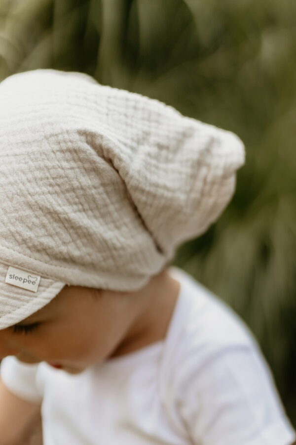Esarfa Palarie Muselina cu Cozoroc Protectie soare - Ocean Sleepee - imagine 3
