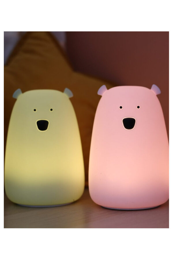 Lampa de veghe copii LED silicon moale - URS MENTA cu telecomanda - imagine 3
