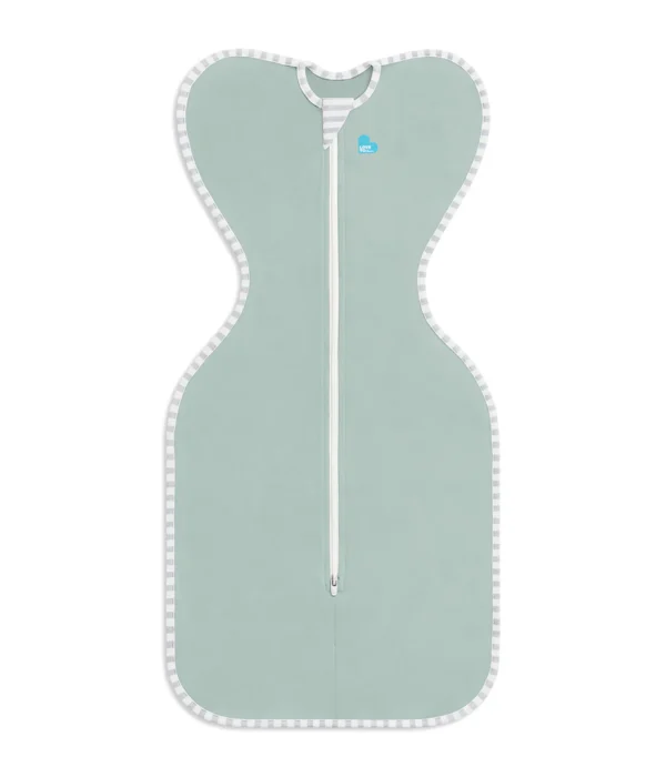 Saculet Swaddle UP Brate sus infasat Bebe Bumbac Nou-nascut 3-6 Luni 6-8.5 Kg - 0.2 TOG Vara Olive LOVETODREAM S - imagine 4