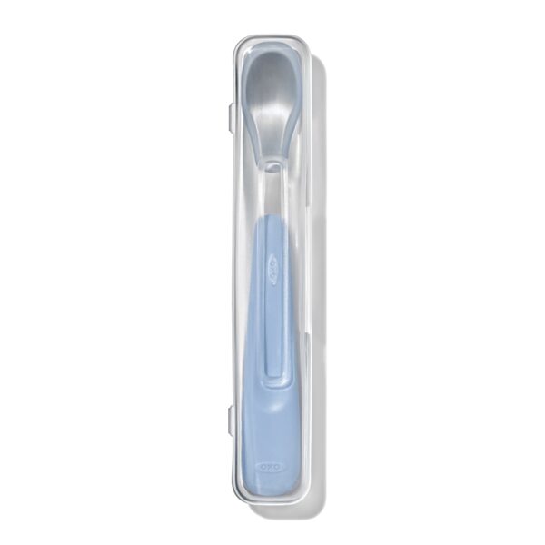 Lingurita silicon cu etui- Oxo On the Go Blue 6+ - imagine 3