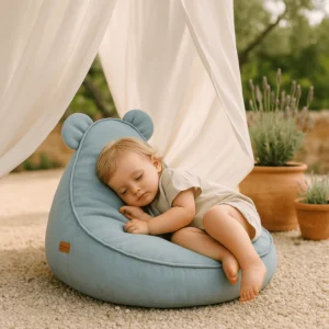 Fotoliu Beanbag Impermeabil camera copii Interior si Exterior  - Ursulet Outzy Sako