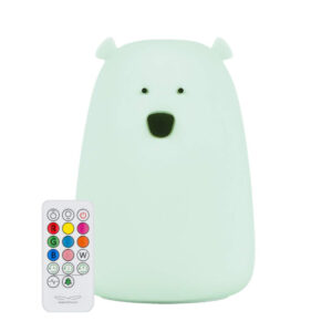 Lampa de veghe copii LED silicon moale - URS MENTA cu telecomanda