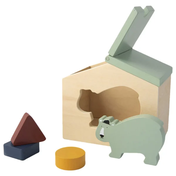 Casuta lemn forme Puzzle- Urs polar