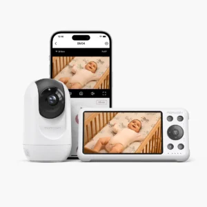 Baby monitor audio video 5 Inch - Momcozy 5-Inch Dual-mode Smart BM04