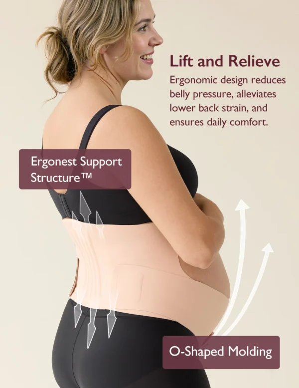 Centura susținerea greutății abdominala pentru gravide -BumpEase - Momcozy Ergonest Maternity Belly Band - imagine 8