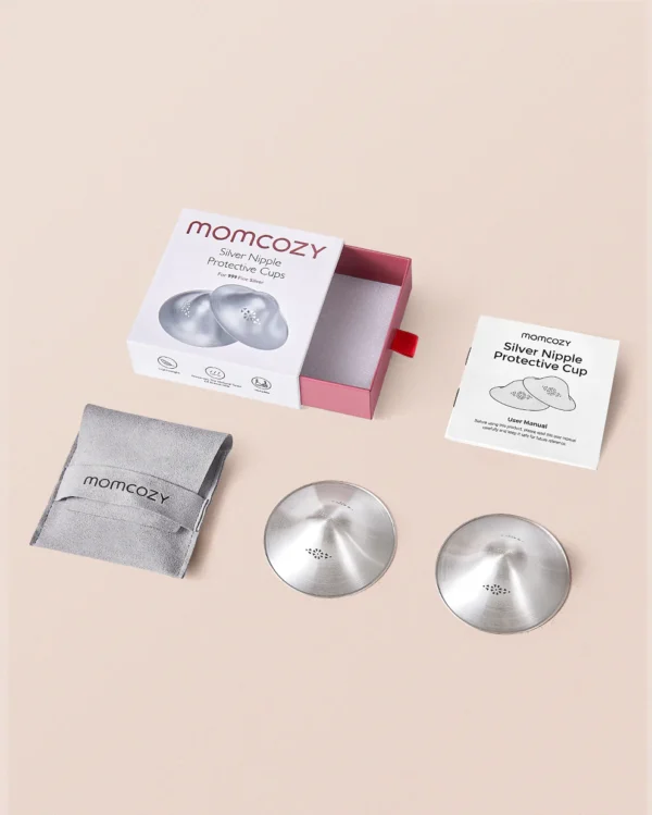 Set 2 Protectii Cupe ARGINT 999 pentru vindecarea rănilor mameloanelor- MOMCOZY - imagine 6