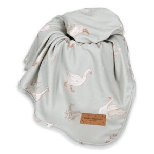 Paturica Bebe Bumbac Jersey fin 75x90 cm - Happy Goose Olive