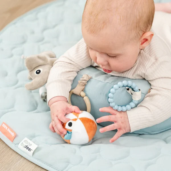 Perna activitati cu jucarii Tummy time Playground - Blue - Done by Deer - imagine 2