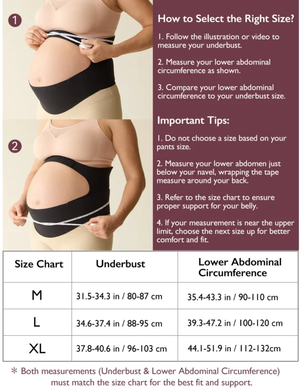 Centura susținerea greutății abdominala pentru gravide -BumpEase - Momcozy Ergonest Maternity Belly Band - imagine 4