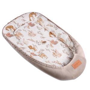 Baby Nest Bumbac - Forest Friends  0- 6 luni