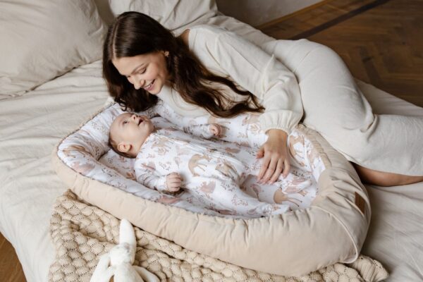 Baby Nest Bumbac - Forest Friends  0- 6 luni - imagine 6