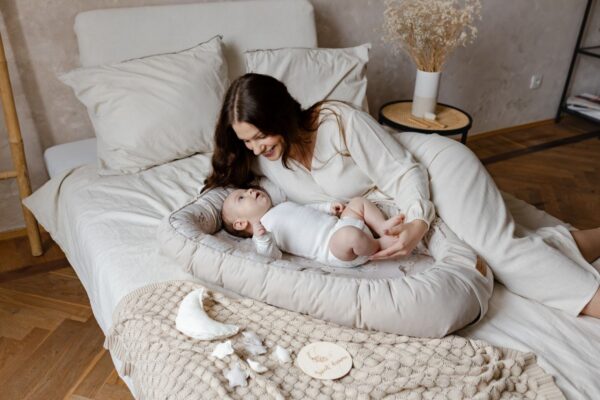 Baby Nest Bumbac -Birdsong 0 - 12 luni - imagine 5
