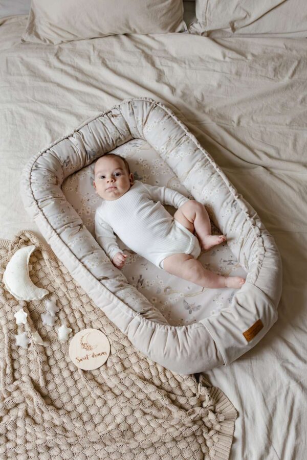 Baby Nest Bumbac -Birdsong 0 - 12 luni - imagine 2
