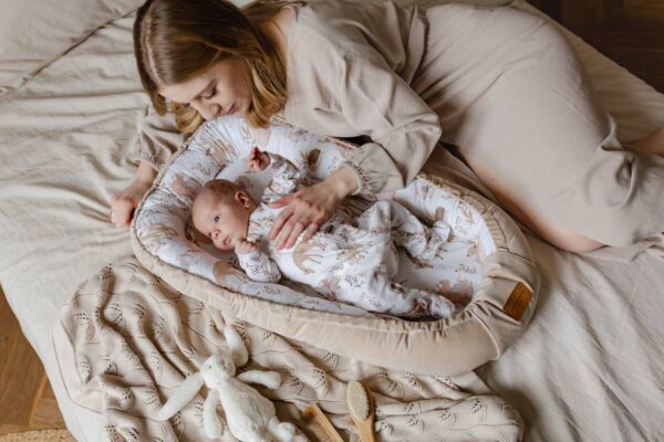 Baby Nest Bumbac - Forest Friends  0- 6 luni - imagine 4
