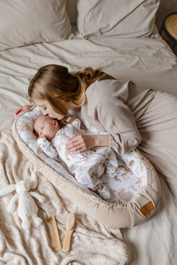 Baby Nest Bumbac - Forest Friends  0- 6 luni - imagine 3