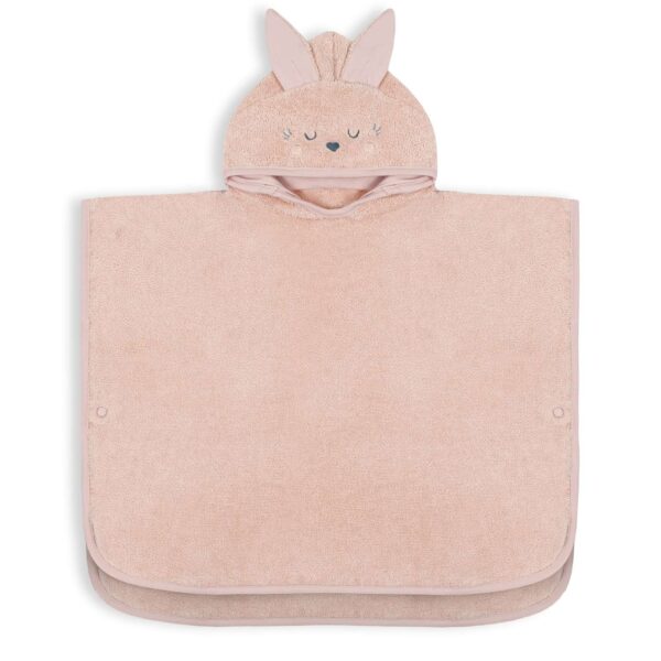Prosop Copii Bumbac PONCHO 2-4 ani- Rabbit Pale Rose