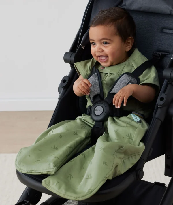 Saculet /Costum dormit Bumbac Organic cu picioare 2-4 ani - 1.0 Tog Verde ErgoPouch - imagine 4