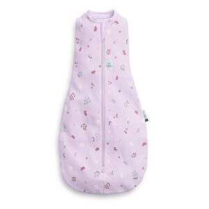 Saculet Swaddle Cocoon infasat Bebe Bumbac  0-3 luni - 1.0 Tog Butterfly Garden ErgoPouch
