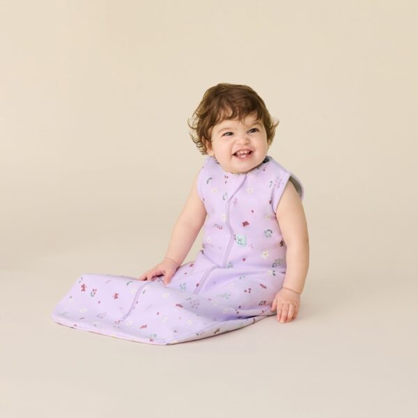 Saculet dormit Bumbac Jersey  8-24 luni - 1.0 Tog Butterfly Garden ErgoPouch - imagine 2