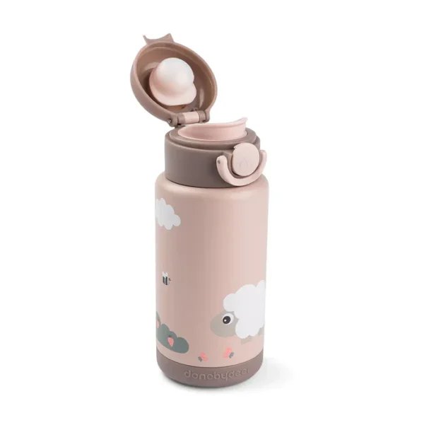 Sticla Termos termică Done by Deer 340ml -Tiny Farm Pink - imagine 5
