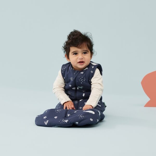 Saculet dormit Bumbac Jersey  3-12 luni - 1.0 Tog Whale ErgoPouch - imagine 3