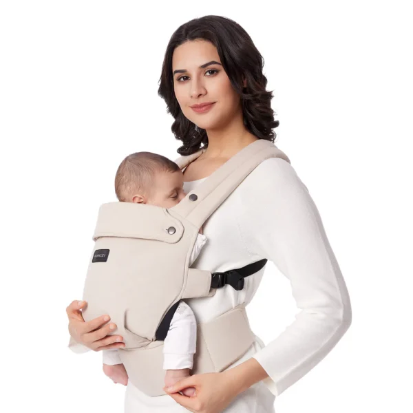 Marsupiu ERGONOMIC PureHug  Cozy si Usor - Khaki MOMCOZY - imagine 3