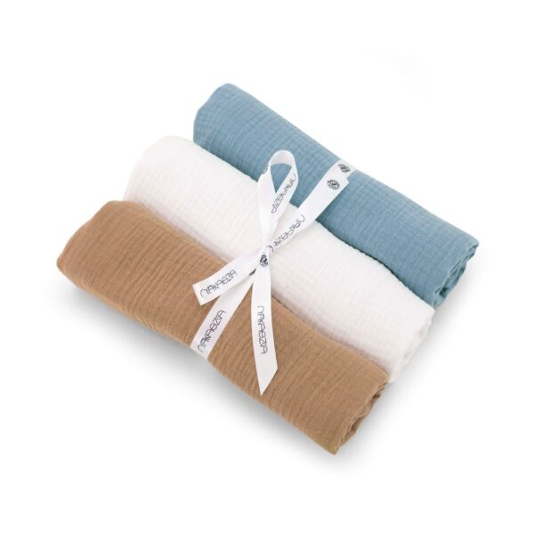 Set 3 Museline Bumbac 100% - Jeans