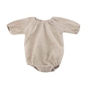 Body Muselina Bebelus Bambus -  3-9 luni Bej