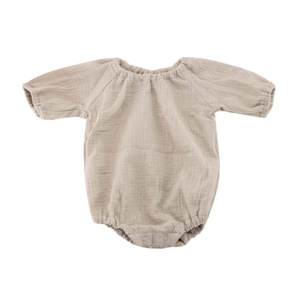 Body Muselina Bebelus Bambus -  3-9 luni Bej