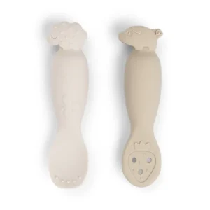 Set 2 Lingurite pentru invatare Bebe -Tiny Farm Sand