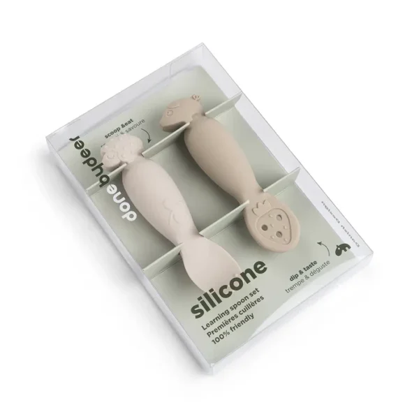 Set 2 Lingurite pentru invatare Bebe -Tiny Farm Sand - imagine 2