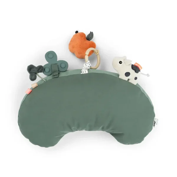 Perna activitati cu jucarii Tummy time Tiny farm Green - Done by Deer - imagine 5