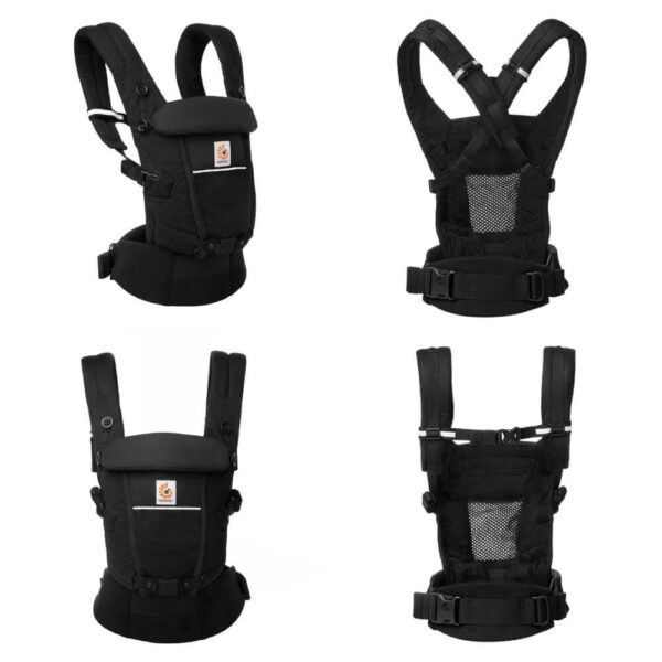 Marsupiu Adapt Soft Flex Mesh Onyx Black Ergobaby - imagine 3
