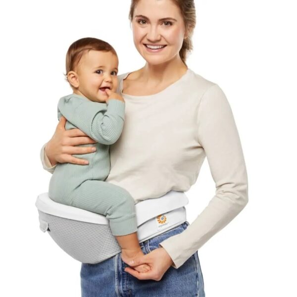 Marsupiu Alta Hip Ergobaby, 4 luni - 4 ani , 5.5-20.4 kg, Pearl Grey - imagine 4