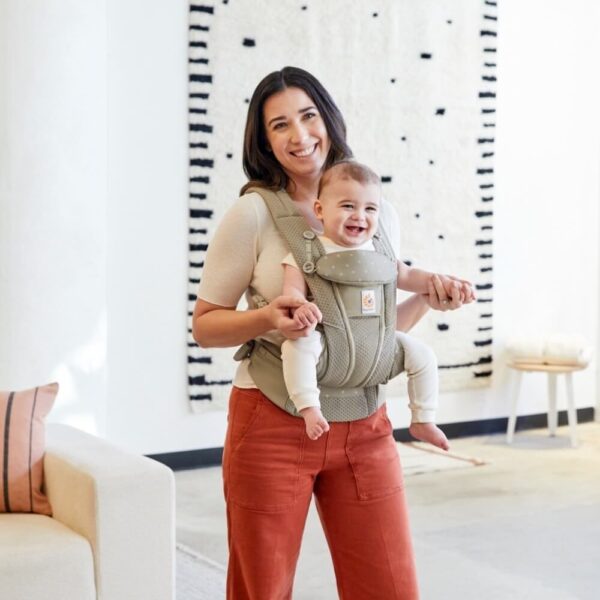 Marsupiu OMNI Breeze Soft Olive Diamond Ergobaby - imagine 4