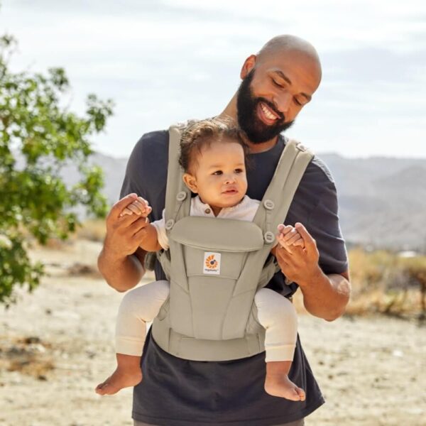 Marsupiu pentru copii Omni Dream Soft Olive, 0-2 ani, Ergonomic Ergobaby - imagine 4