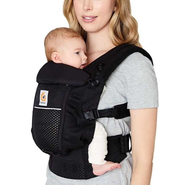 Marsupiu Adapt Soft Flex Mesh Onyx Black Ergobaby - imagine 4