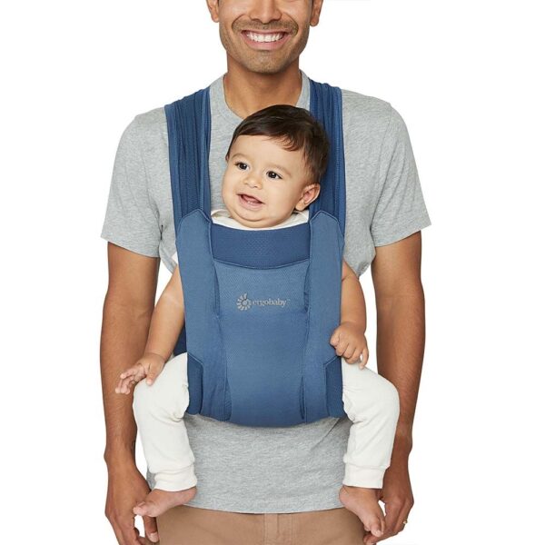 Marsupiu Embrace Soft Air Mesh Blue Ergobaby - imagine 4