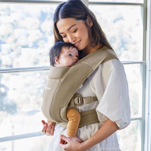 Marsupiu Ergobaby Embrace Olive - imagine 2