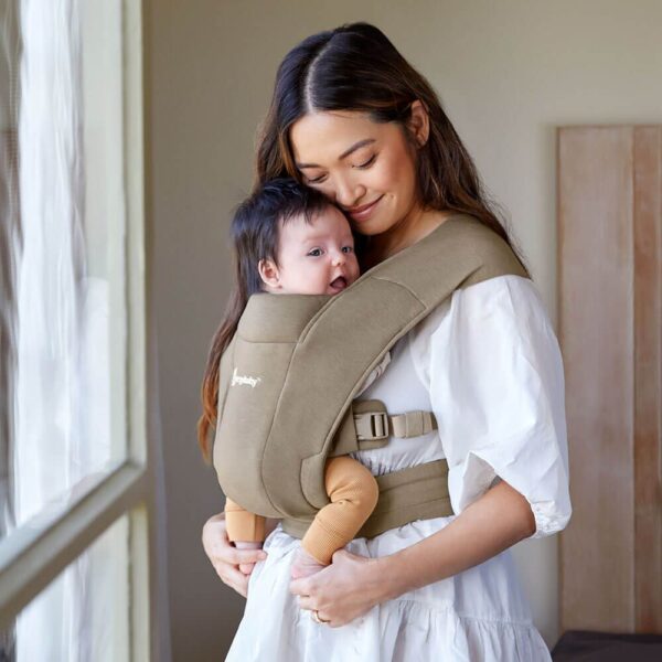 Marsupiu Ergobaby Embrace Olive - imagine 3