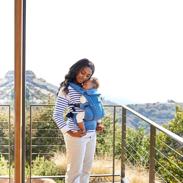 Marsupiu OMNI Breeze Sapphire Blue Ergobaby - imagine 4
