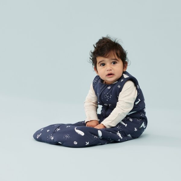 Saculet dormit Bumbac Jersey  3-12 luni - 1.0 Tog Whale ErgoPouch - imagine 2