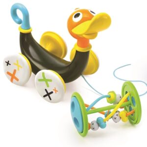 Jucărie muzicala pentru tras 2 in 1- Rata Yookidoo