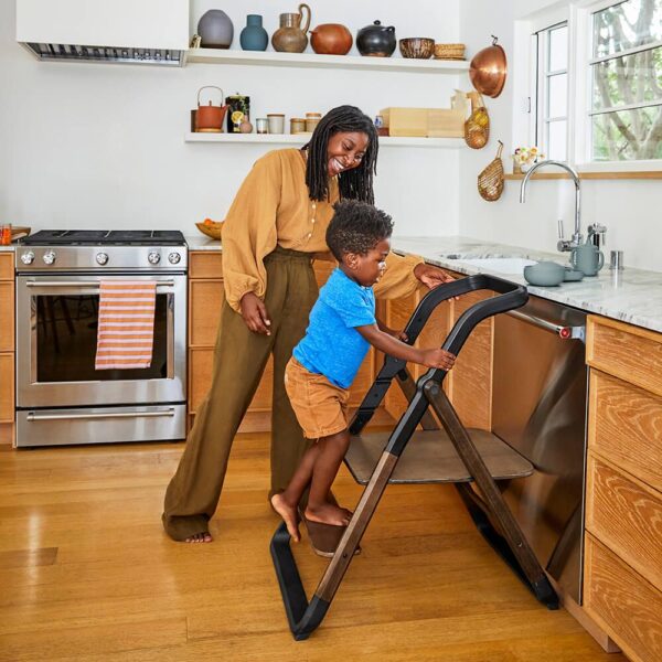 Set Accesorii Kitchen Helper pentru Scaun de Masa Evolve lemn dark Ergobaby - imagine 4
