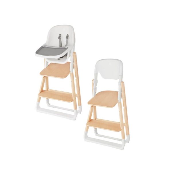 Scaun de masa copii 2 in 1 lemn natur Evolve Ergobaby - imagine 3