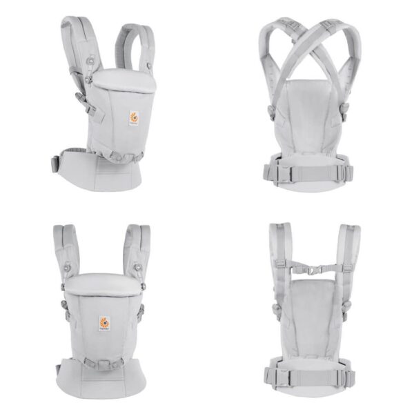 Marsupiu Adapt Soft Touch Cotton Pearl Grey - imagine 2